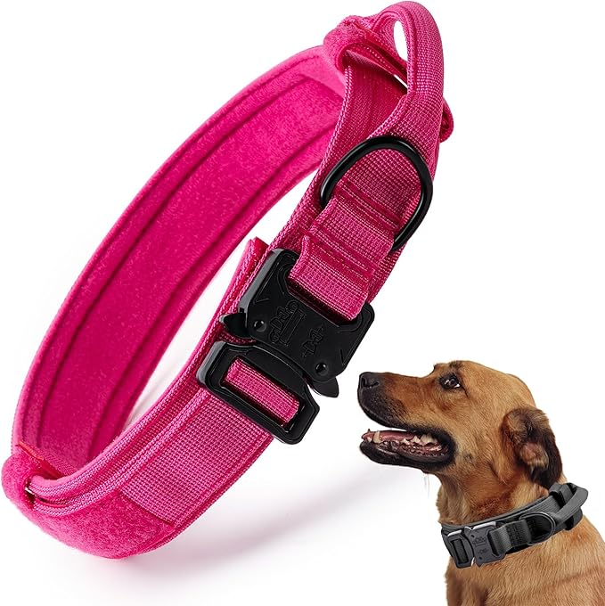 Tactical Dog Collar, Adjustable Military Training Nylon Dog Collar by CADONO