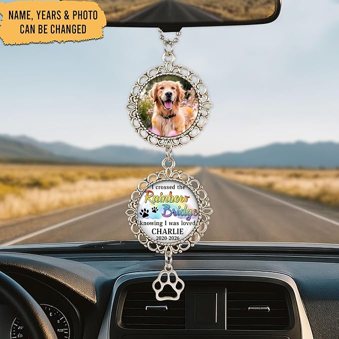 Hyturtle Personalized Pet Memorial Car Hanging Ornament - Image 2