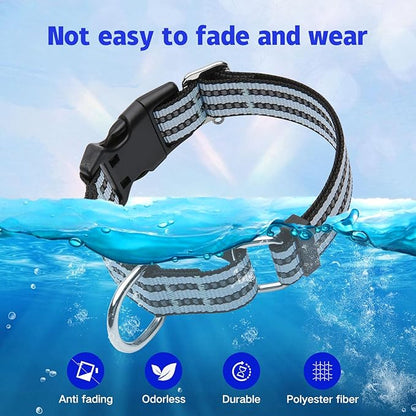 Martingale Dog Collar, Adjustable Nylon Reflective Collar - Image 5