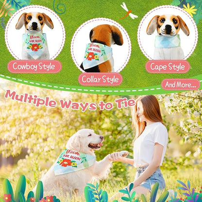 Sweetude 100 Pcs Spring Plaid Dog Bandanas Bulk - Image 6