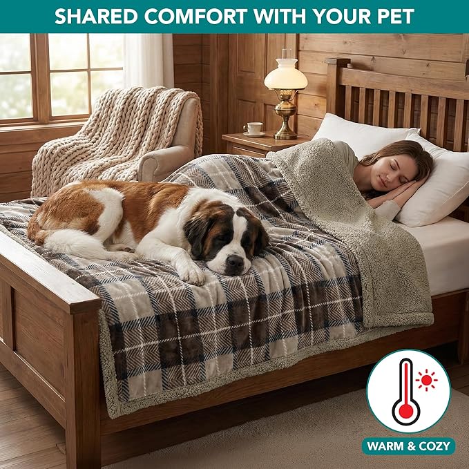 PetAmi Waterproof Dog Blanket for Medium Large Dog Puppy Cat Throw for Couch - Image 4