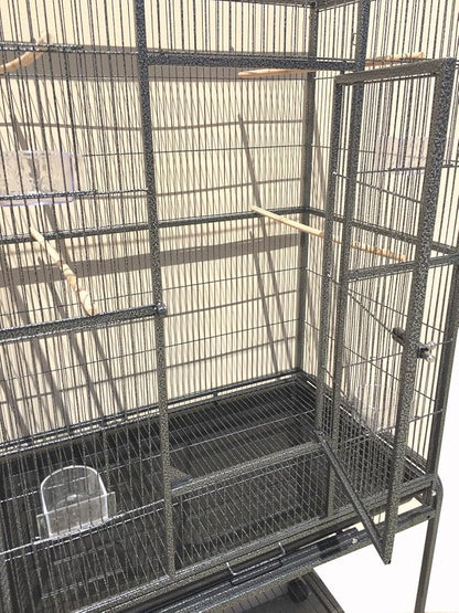 64" Extra Large Tight 1/2-Inch Bar Spacing Wrought Iron Flight Canary Parakeet - Image 4