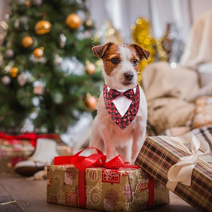 ADOGGYGO Christmas Dog Tuxedo Bandana - Image 3