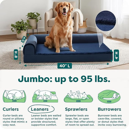 Furhaven Orthopedic Dog Bed for Large Dogs w/ Removable Bolsters & Washable - Image 3