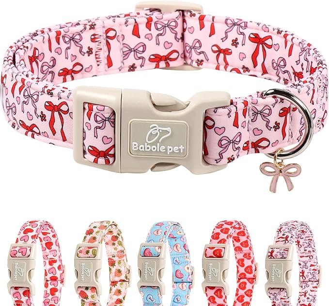 Girl Dog Collar for Large Dogs by Babolepet