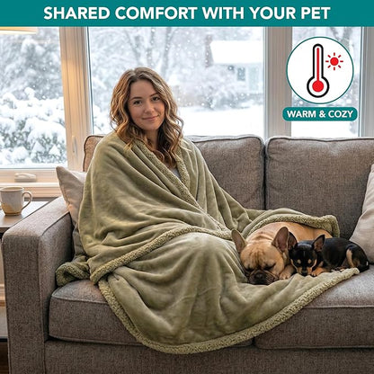 PetAmi Waterproof Dog Blanket for Queen Bed Large XL Dog Throw for Couch Cover - Image 4