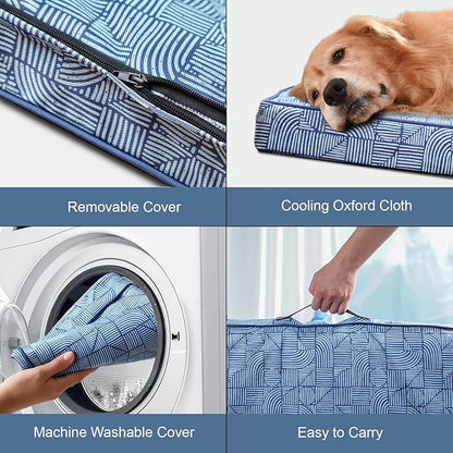 Outdoor Orthopedic Dog Bed for Extra Large Dogs, XL Waterproof Flat Pet Bed - Image 3