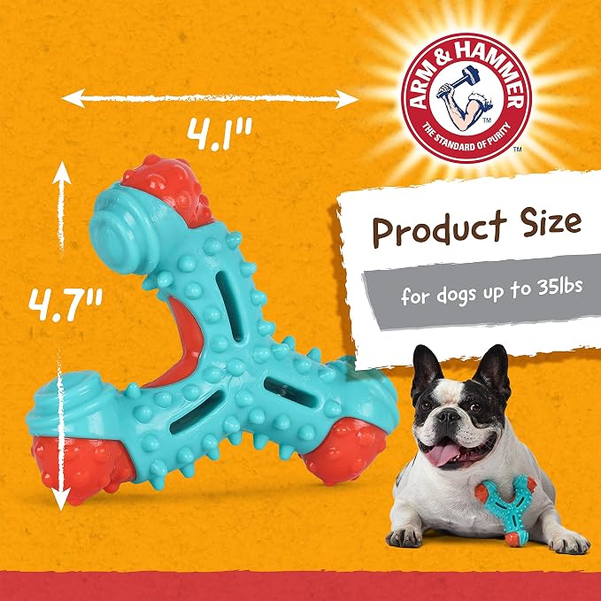ARM & HAMMER for Pets Nubbies Wishbone Dog Dental Toy| Best Dog Chew Toy for - Image 7