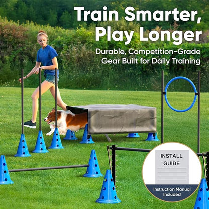 Dog Agility Course Backyard Set Complete Dog Agility Equipment - Image 7