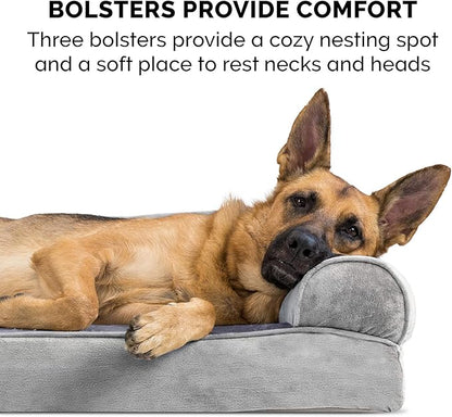 Furhaven Orthopedic Dog Bed for Large Dogs w/ Removable Bolsters & Washable - Image 11
