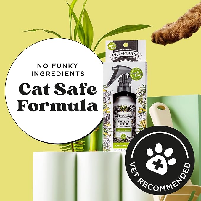 Pet-Pourri Smell Ya Litter Cat Litter Deodorizer Spray, Purrfectly Bamboo 3.4 - Image 5