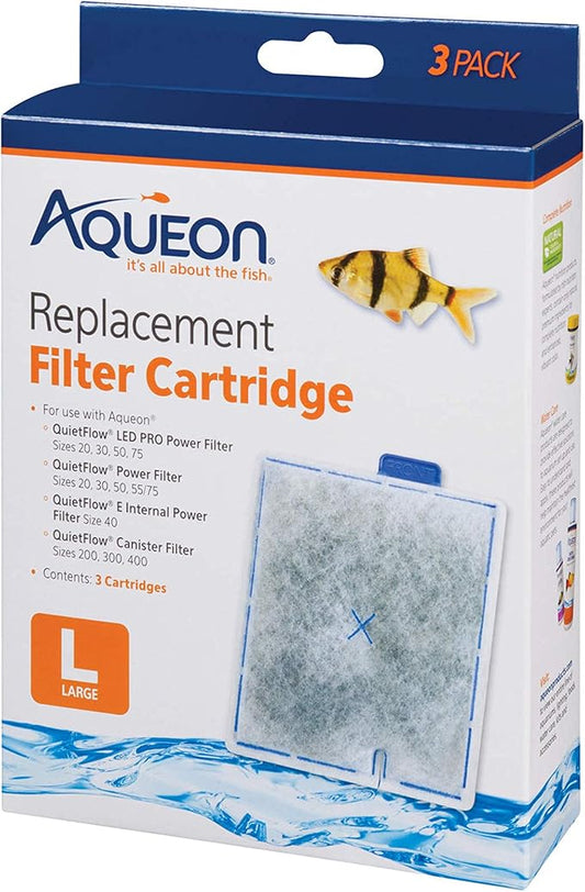 Aqueon Aquarium Fish Tank Replacement Filter Cartridges Large by Aqueon