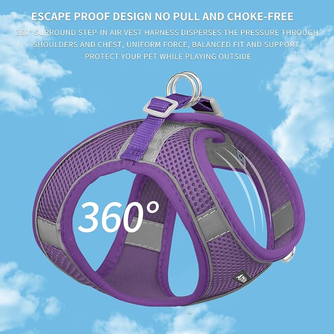 AIITLE No Pull Dog Harness and Leash Set, Step in Adjustable Dog Harness - Image 6