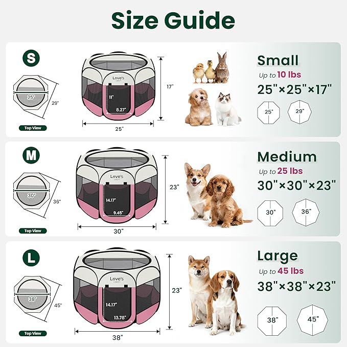 Love's cabin Pet Puppy Dog Playpen, Large Dog Tent Crates Cage Indoor/Outdoor - Image 2