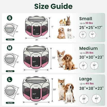 Love's cabin Pet Puppy Dog Playpen, Large Dog Tent Crates Cage Indoor/Outdoor - Image 2