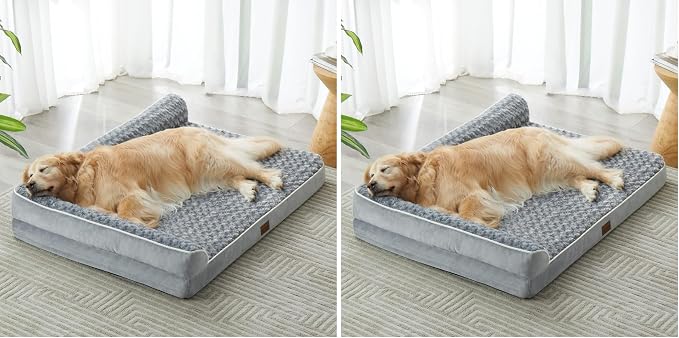 BFPETHOME Orthopedic Dog Beds for Large Dogs-Waterproof Sofa Dog Bed by BFPETHOME