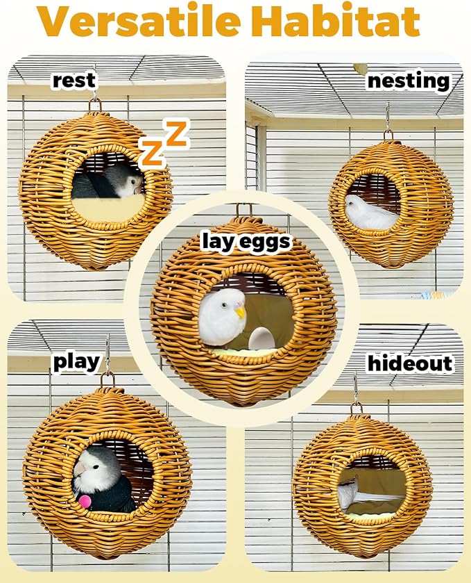 Chewproof Steel Frame Bird Nest - Image 7