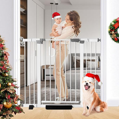 41" Tall Safety Pet Gate, Adjustable 29.92"-49.21" Wide, No Drilling Pressure by RGQPHANTOM