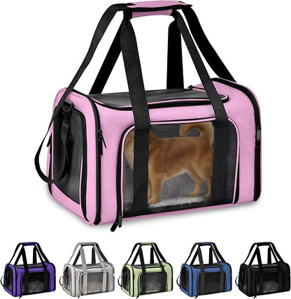 Pet Travel Carrier Bag – Airline Approved Soft-Sided Dog & Cat Carrier by ThePupQuartet