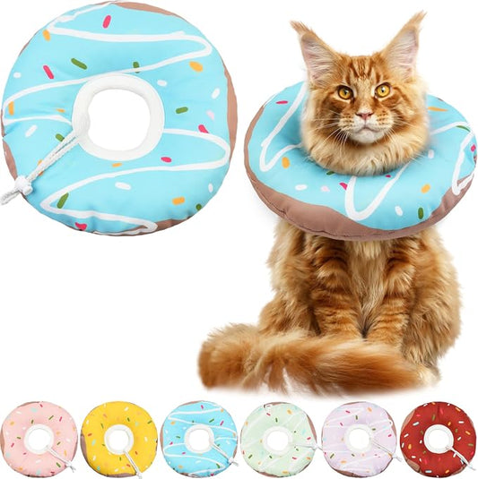 Cat Cone Collar Soft, Waterproof Cat Recovery Collars Spay Cones to Stop by Hpetppy