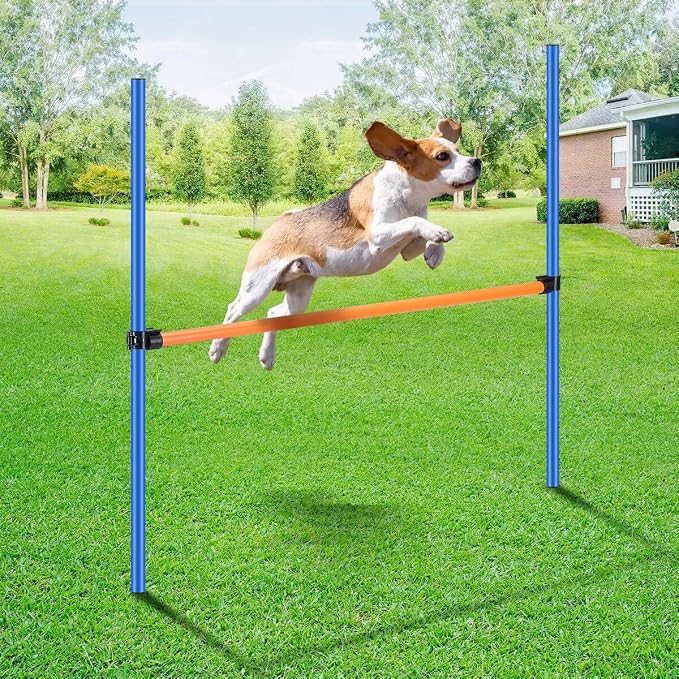 PAWISE Dog Agility Training Equipment, Pet Training Hurdles & Weave Poles Set - Image 13