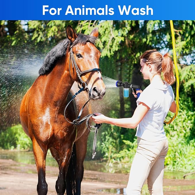 Pet Bathing Sprayer Kit, 10 Spray Patterns, Adjustable Hose Wash Sprayer - Image 6