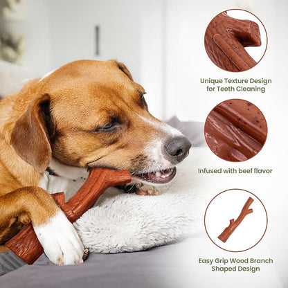 SPOT Bam-Bones Plus Branch -Bamboo Fiber & Nylon, Durable Long Lasting Dog Chew - Image 6