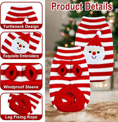 Dog Christmas Sweater Pet Winter Warm Coat Pajamas Small Dog Sweaters Christmas - Image 4