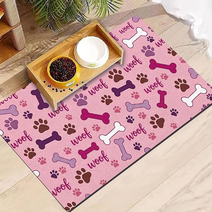 Dog Feeding Mat 20 x 12 Inch, Waterproof Non Slip Rubber Pet Bowl Pad Mat - Image 7