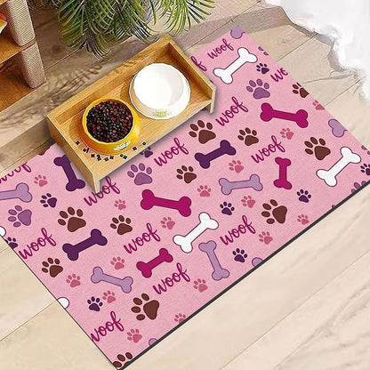 Dog Feeding Mat 20 x 12 Inch, Waterproof Non Slip Rubber Pet Bowl Pad Mat - Image 7