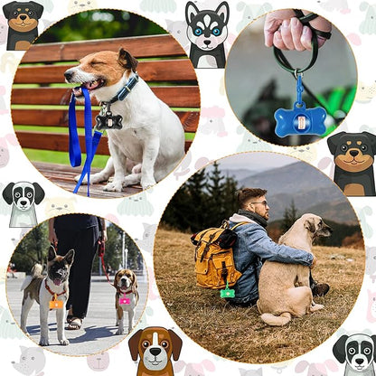 40 Pack Bone Shaped Poop Bag Dispenser Pet Waste Disposal Bag Dispenser - Image 6
