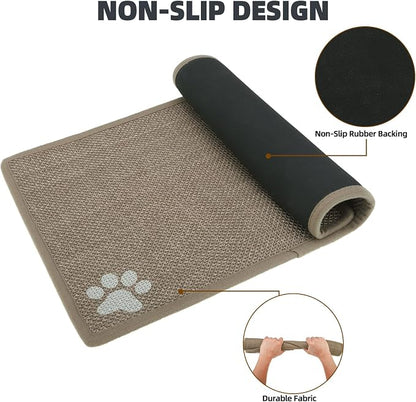 PUPTECK Dog Food Mat, Absorbent Pet Cat Feeding Mat - Image 4