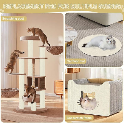 Cat Scratching Mat, 118.5"x15.9" Trimmable Self-Adhesive Cat Scratch Carpet - Image 5