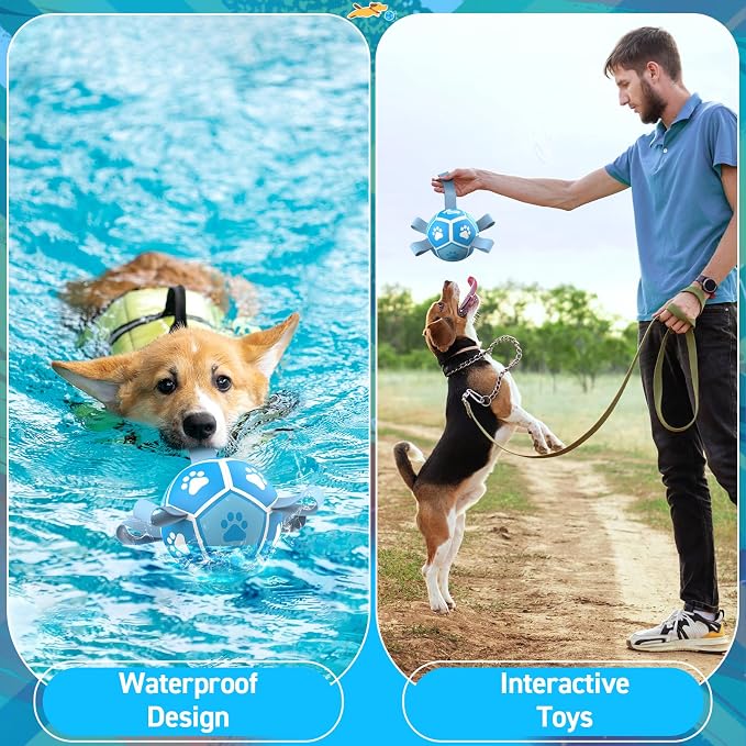QDAN Dog Toy Balls, Dog Soccer Ball - Image 3