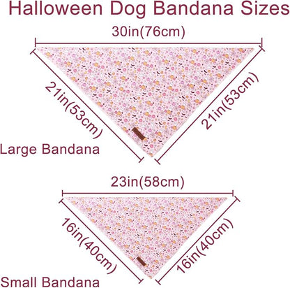 Halloween Pumpkin Dog Bandana, Halloween Triangle Bid Scarf - Image 6