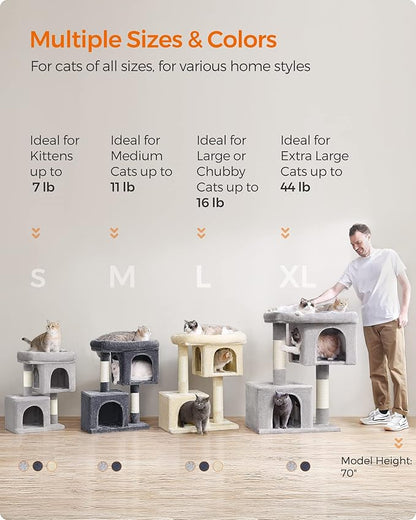 Feandrea Cat Tree, 29.1-Inch Cat Tower, Plush Condo - Image 7