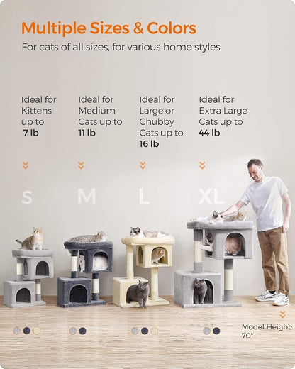 Feandrea Cat Tree, 29.1-Inch Cat Tower, Plush Condo - Image 7