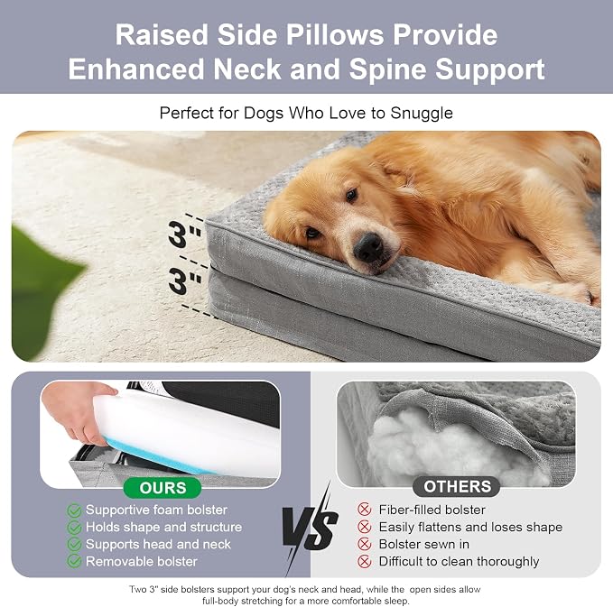 Orthopedic Dog Beds for Large Dogs, Memory Foam Dog Beds Large Sized Dogs - Image 6