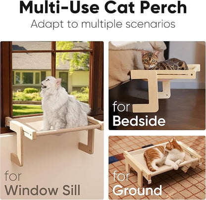 FUKUMARU Cat Window Perch, Transformable Cat Hammock - Image 2