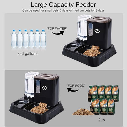 Gravity Cat Feeder and Automatic Water Dispenser - Image 4