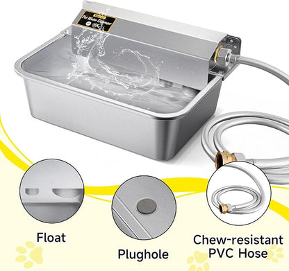 Automatic Dog Water Dispenser, 2 Gallons 304 Stainless Steel Large Dog Water - Image 7