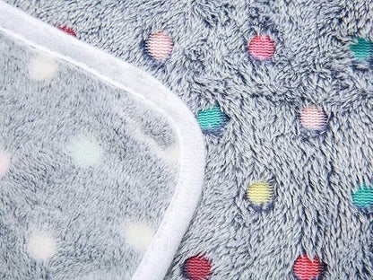 1 Pack 3 Blankets Super Soft Cute Dot Pattern Pet Blanket Flannel Throw - Image 6