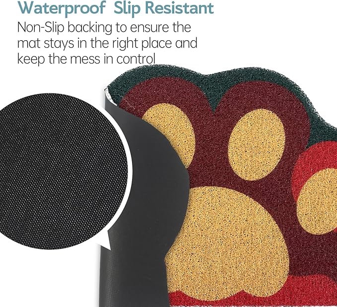 Cute Cat Litter Mat 24”x16”, Litter Box Mat, Litter Trapping Mat, Soft on Kitty - Image 5