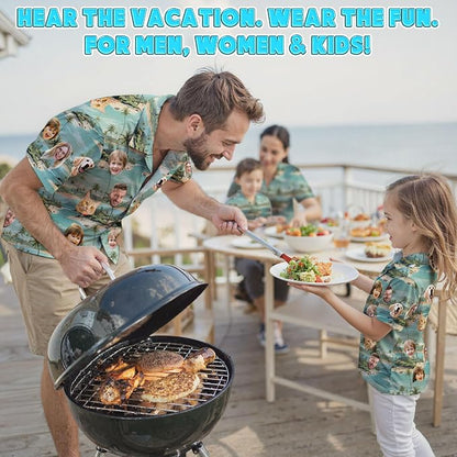 Custom Hawaiian Shirt with Face Photo Picture - Image 2