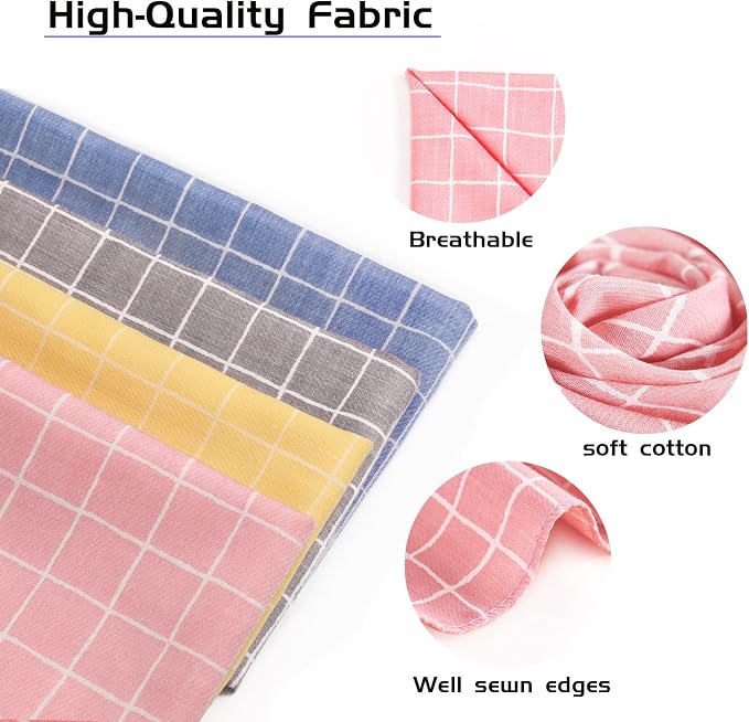 4PCS Spring Dog Bandanas Cat Birthday Cute Soft Cotton Puppy Scarfs Washable - Image 5
