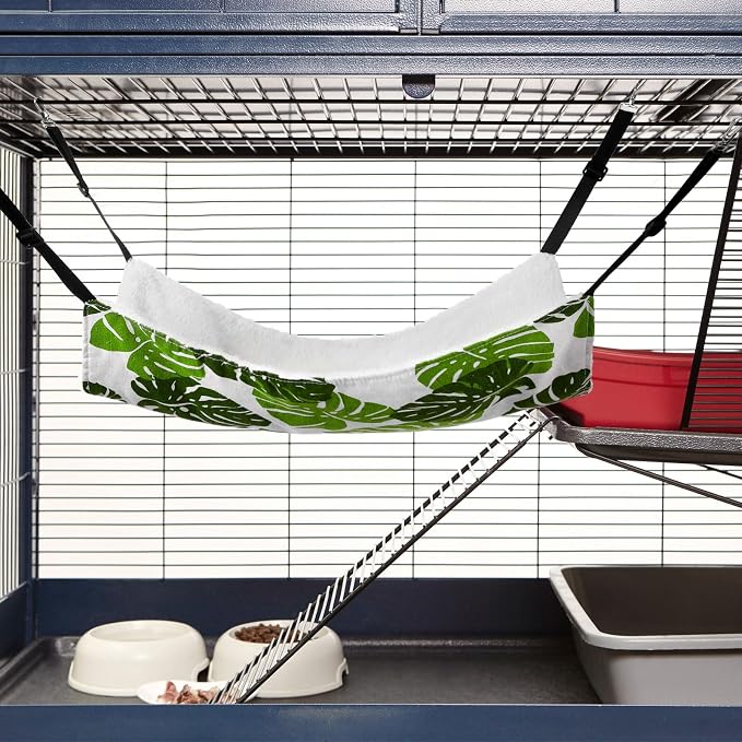 Jetec 2 Pack Cat Hammock for Cage, Catio Accessories Reversible Soft Cats Bed - Image 5