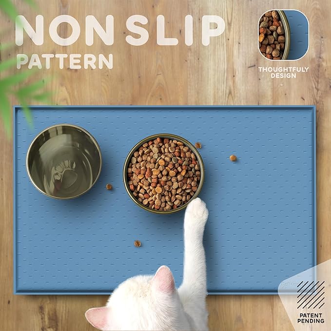 Dog Food Mat - 24x15 Raised Edges Dogs Mat - Image 4