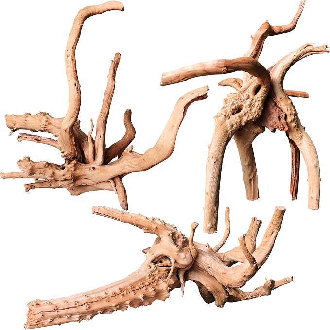 majoywoo Natural Driftwood for Aquarium Decor Fish Tank Decorations, Reptile by Majoywoo