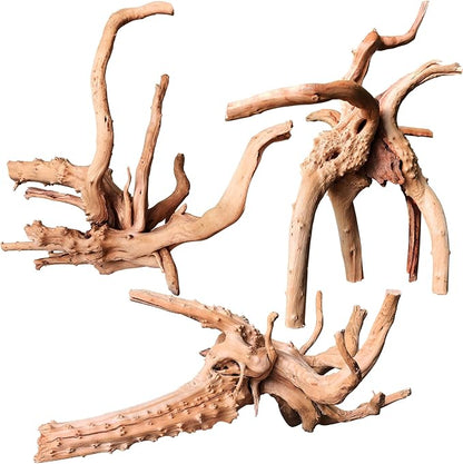 majoywoo Natural Driftwood for Aquarium Decor Fish Tank Decorations, Reptile by Majoywoo