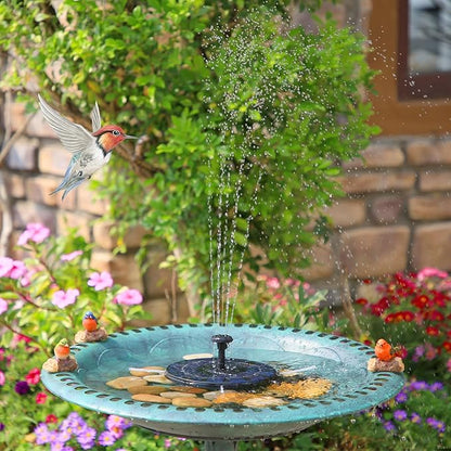 AMZtime Solar Water Fountain, Upgraded Solar Bird Bath Fountains - Image 7